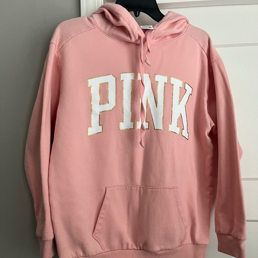 PINK hoodie, size small